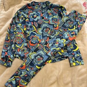 LL Bean Kids Long Underwear Set, Size 5/6, Base Layer for Skiing